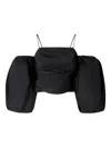 Pinko Crop Top With Puff Sleeves In Black