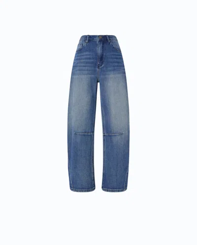 Pinko Faded Panelled Jeans In Blue