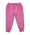 Pinko Bambina Pantalone Bubble In Felpa Di Cotone In Pink