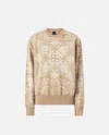 Pinko Sweatshirt Mit Print In Mult. Beige/white