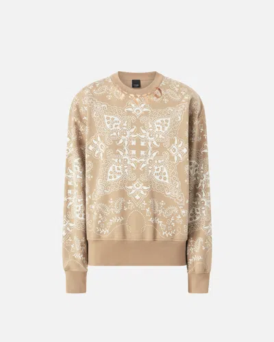 PINKO SWEAT-SHIRT À COL ROND ET IMPRIMÉ BANDANA