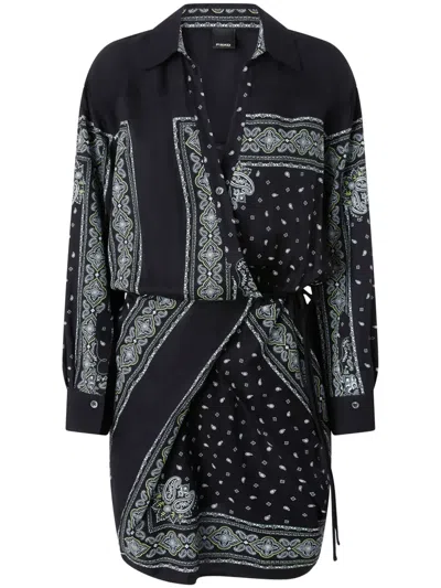 PINKO BANDANA-PRINT MINI DRESS