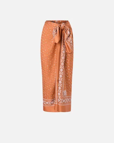 PINKO JUPE MIDI PARÉO À IMPRIMÉ BANDANA