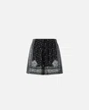 Pinko Short À Imprimé Bandana In Black/lime