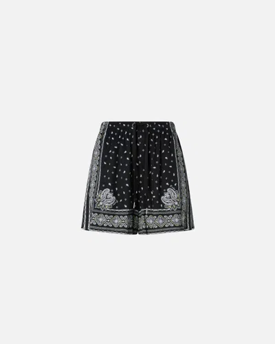 PINKO BANDANA-PRINT SHORTS