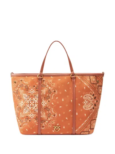 PINKO BANDANA-PRINT TOTE BAG