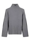 Pinko Suéter Cuello Redondo - Gris In Multi