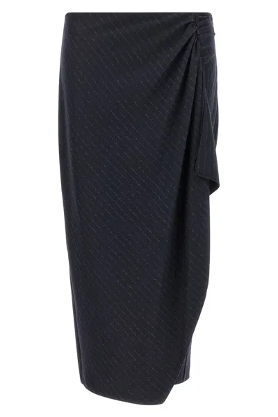 Pinko Asymmetric Skirt In Yellow