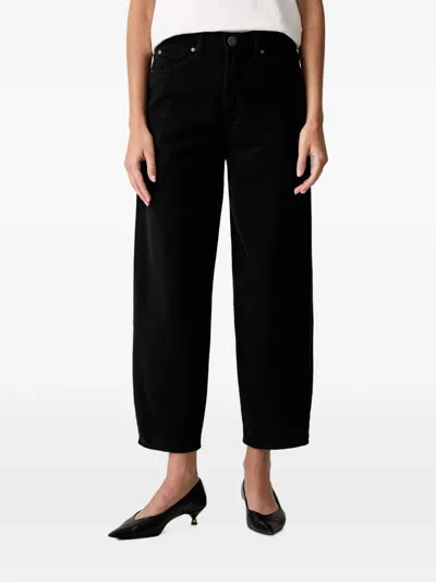 Pinko Barrel-fit Bull Denim Jeans In Black