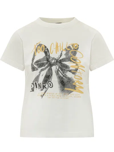 Pinko Basic T-shirt In Neutral