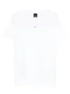 Pinko White T-shirt With Logo Print In White