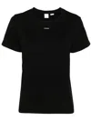 Pinko Black 'basico' T-shirt In Black  