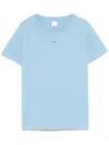 Pinko Light Blue 'basico' T-shirt With Short Sleeves In Blue