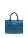 PINKO `BEACH` DENIM SHOPPING BAG