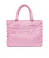Pinko Beach Shopper In Recycled Canvas