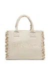 Pinko Beach Shopper In Recycled Canvas