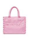 Pinko Beach Shopper In Recycled Canvas