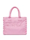 Pinko Beach Shopper In Recycled Canvas
