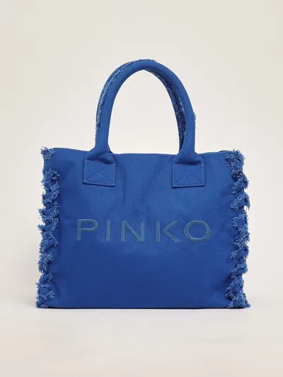 Pinko Beach Shopping Canvas Shopping Bag