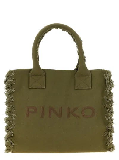Pinko Beach Tote Bag Green