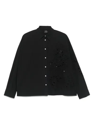 Pinko Bead-embellished Shirt In 黑色
