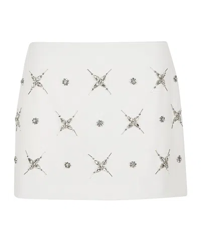 PINKO PINKO EMBELLISHED DOUBLE-LAYER MINI SKIRT
