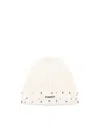 Pinko Logo-patch Beanie Hat In White