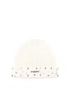 Pinko Logo-patch Beanie Hat In White