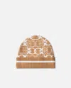 Pinko Beanie Jacquard Logo In Multi