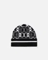 Pinko Beanie Jacquard Logo In Multi