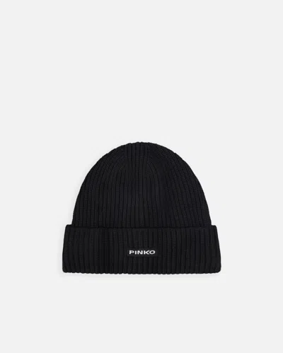 Pinko Beanie-style Hat In Black
