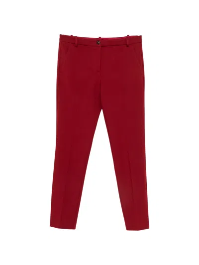 Pinko Bello Pantalone Red Straight-leg Pants