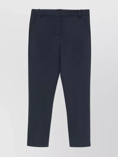 Pinko Beautiful Trousers With Belt Loops And Pockets In Blue