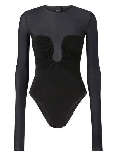 Pinko Beccaccia Light Jersey Body In Black