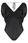 Pinko Gathered Halter Neck Bodysuit With Ruched Detailing