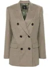 Pinko Double-breasted Check Pattern Jacket