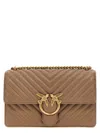 Pinko Classic Love Bag One Crossbody Bags Beige In Beige