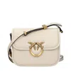 Pinko Beige Leather Crossbody Bags