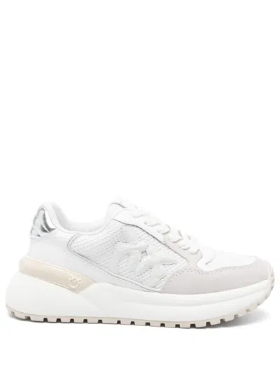 Pinko Beige Low-top 'gem' Sneakers