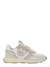 Pinko Sand And White Sneakers In Gray