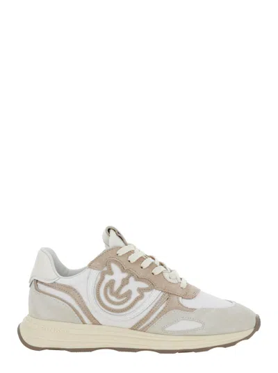 PINKO BEIGE LOW-TOP SNEAKER