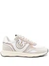 Pinko Sand And White Sneakers In Gray