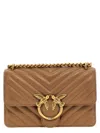 Pinko Beige Mini Love Bag One Shoulder Bag In Beige
