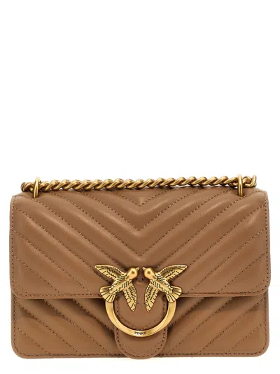 Pinko Beige Mini Love Bag One Shoulder Bag