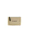 Pinko Beige Polypropylene Polyester Polyester Cotton Polyamide Polyurethane Clutch In Neutral