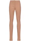Pinko Beige Skinny Trousers With Tailored Silhouette In Multi
