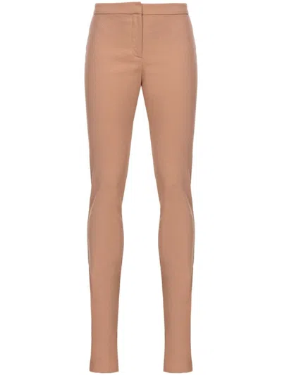 PINKO BEIGE SKINNY TROUSERS WITH TAILORED SILHOUETTE