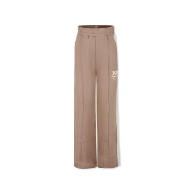 Pinko Kids' Beige Trousers For Girl With Heart