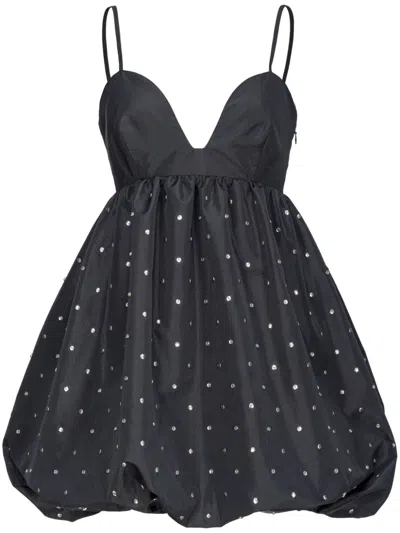 Pinko Belfort Crystal-embellished Minidress In Black