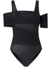 Pinko Open-shoulder Jersey Bodysuit